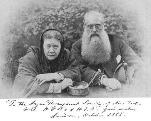 Helena Petrovna Blavatsky og Henry Olcott